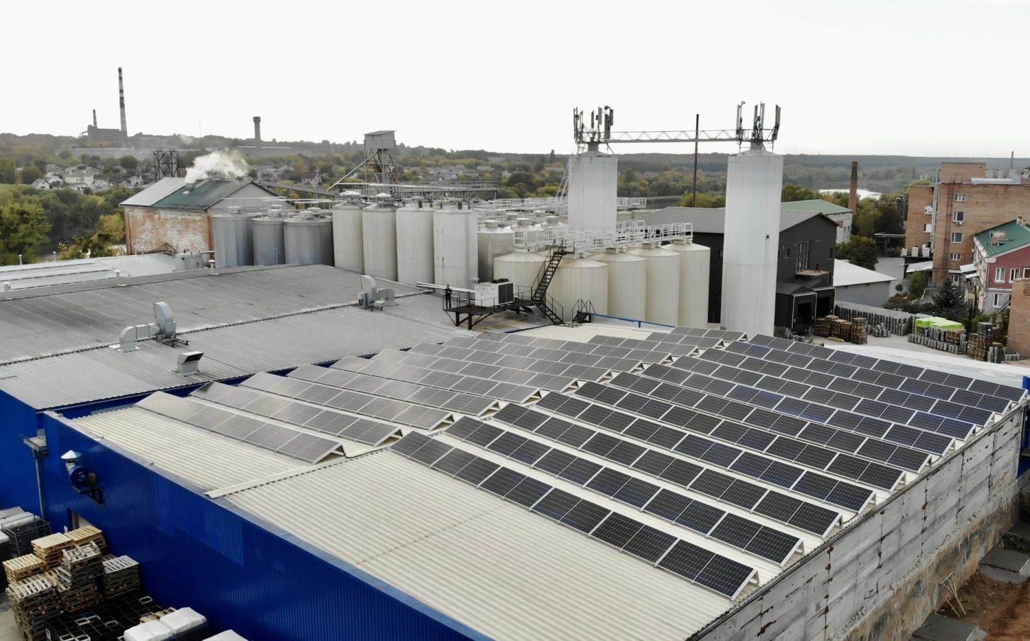 Сонячні панелі на даху, Умань